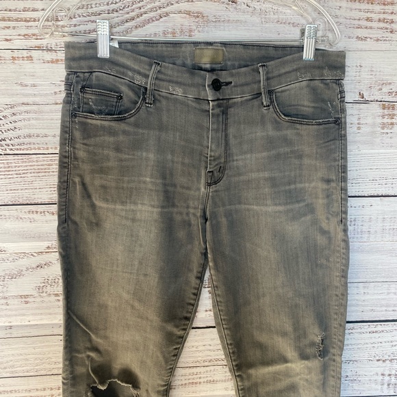 COPY - Mother looker ankle fray gray jeans. Size 31 - Picture 4 of 14
